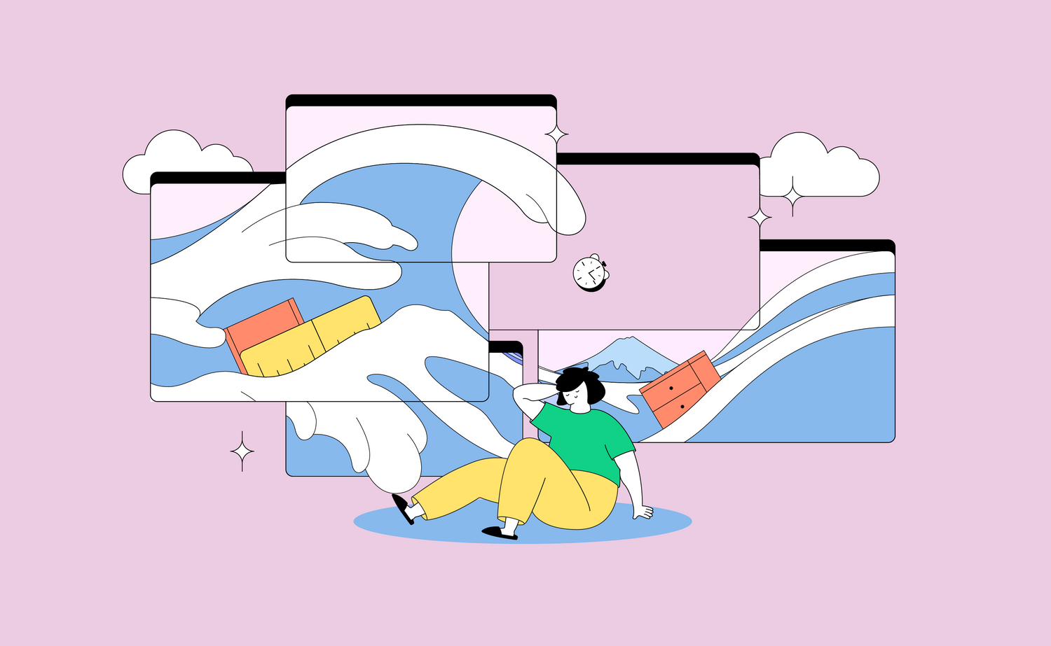 Ilustración de el Gran Ola Blend